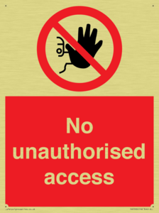 No unauthorised access